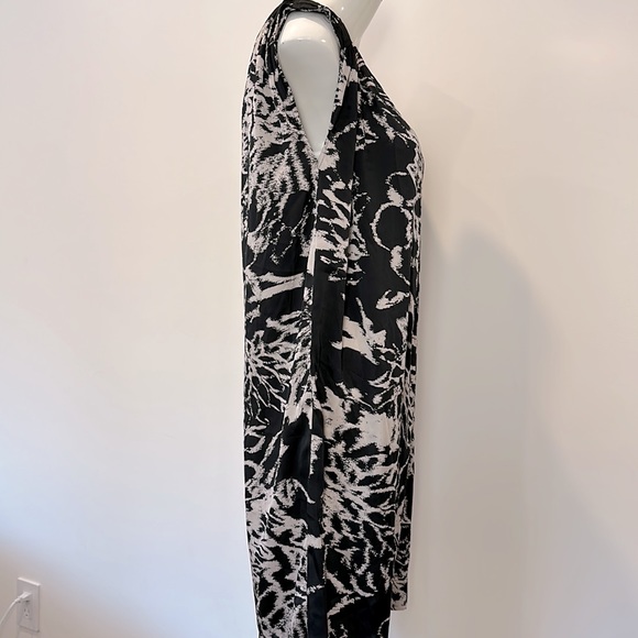 NEW In Wear Sinori Lightweight Dress Size 8 Medium Black & Beige Print $129 BNWT - Picture 6 of 14